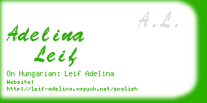 adelina leif business card